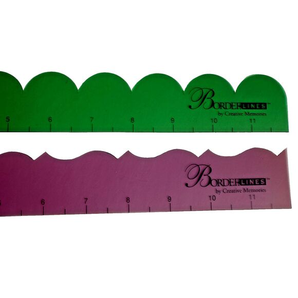 NOS CREATIVE MEMORIES Borderlines Template Scallop Victorian Ocean Wave Stencil - Picture 3 of 3